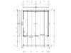Træhytte Med Robust kvalitet / 22 M2 / 44 MM / 5 X 5 M