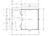 Stor Træhytte Med Veranda / 15 M2 / 44 MM / 6 X 4 M