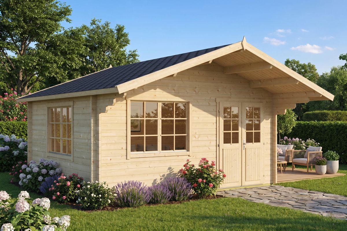 Karmen – Moderne Træhytte / 18 M2 / 44 MM / 5 X 4,1 M | G0085 Moderne Træhytte / 18 M2 / 44 MM / 5 X 4,1 M