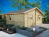 Ireland – Træhytte Med 2 Værelser / 43 M2 / 70 MM / 6 X 7 M | G0209 Træhytte Med 2 Værelser / 43 M2 / 70 MM / 6 X 7 M