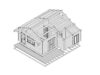 Dakota – Træhytte Med Opbevaringsrum / 43 M2 / 70 MM / 7 X 7 M | G0026