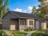 Træhytte Med Opbevaringsrum / 36 M2 / 70 MM / 7,8 X 6,9 M (malet)