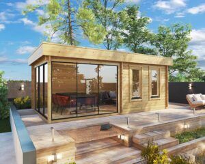 Moderne Havehus Aurora 19 m2 / 44 mm / 6 x 3 m