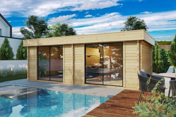 Moderne havehus “Roberta” 22 m² | 7 × 4 m | 70 mm