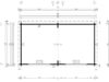 Moderne havehus “Roberta” 22 m² | 7 × 4 m | 70 mm