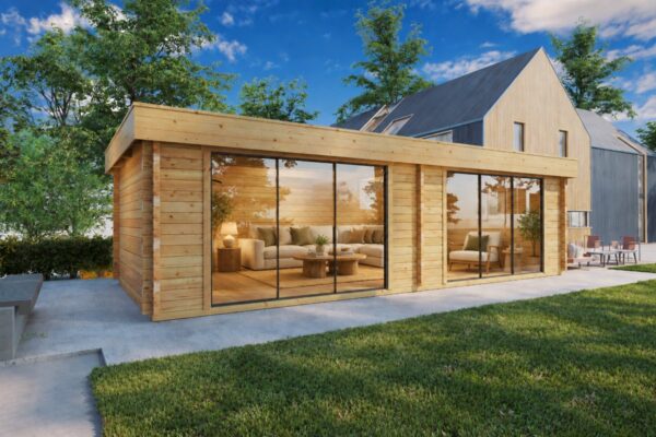 Stort moderne havehus “Rebeka” 29 m² | 8 × 4 m | 70 mm