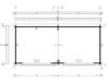 Stort moderne havehus “Rebeka” 29 m² | 8 × 4 m | 70 mm