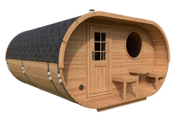 Oval Sauna Tønde Deluxe 4X4 M / TG009 - 3