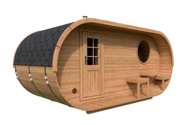 Oval Sauna Tønde M 5x2.5 M / TG018 - 1