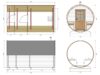 Sauna Tønde L Med Teresse 4 X 2 M / TG003 - 11