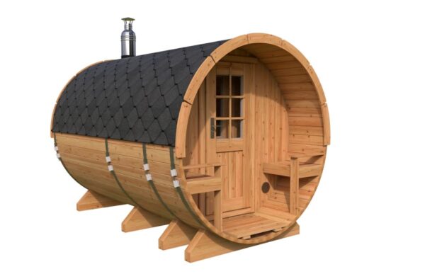 Sauna Tønde L Med Teresse 3 X 2 M / TG006 - 1