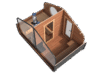 Havesauna Med Forrum Everest Mini 4x2 M / TG023-17
