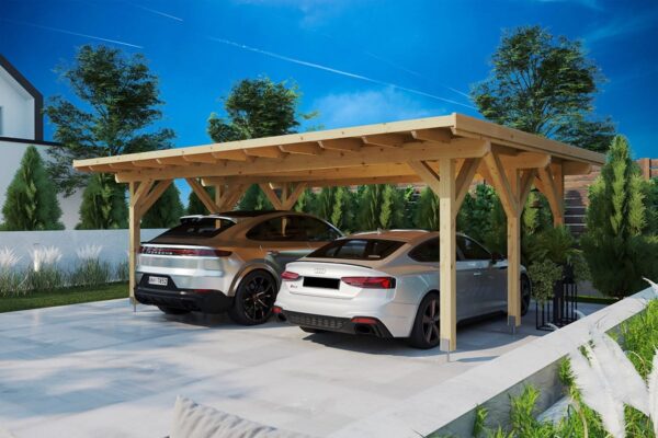 Dobbeltcarport Dora XL 6 x 5 M G0405-01