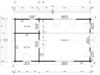 Stefan 6 - 2 Rums Træhytte Med Toilet 33 M2 / 8 X 4 M / 70 MM / G0389-06