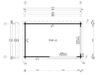 Træhytte Roland 1 / 14 M2 / 70 MM / 5 X 3 M / G0406-05