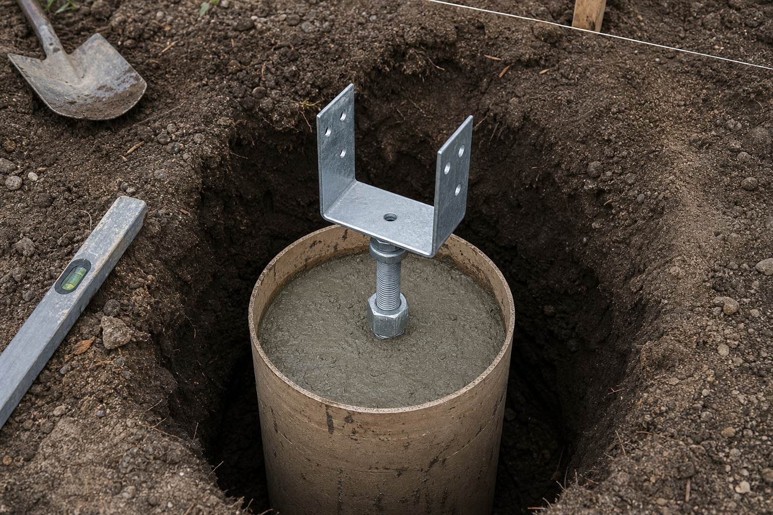 Fundament til træcarport